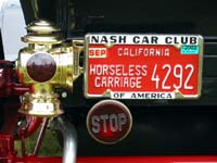 Horseless Carriage license plate